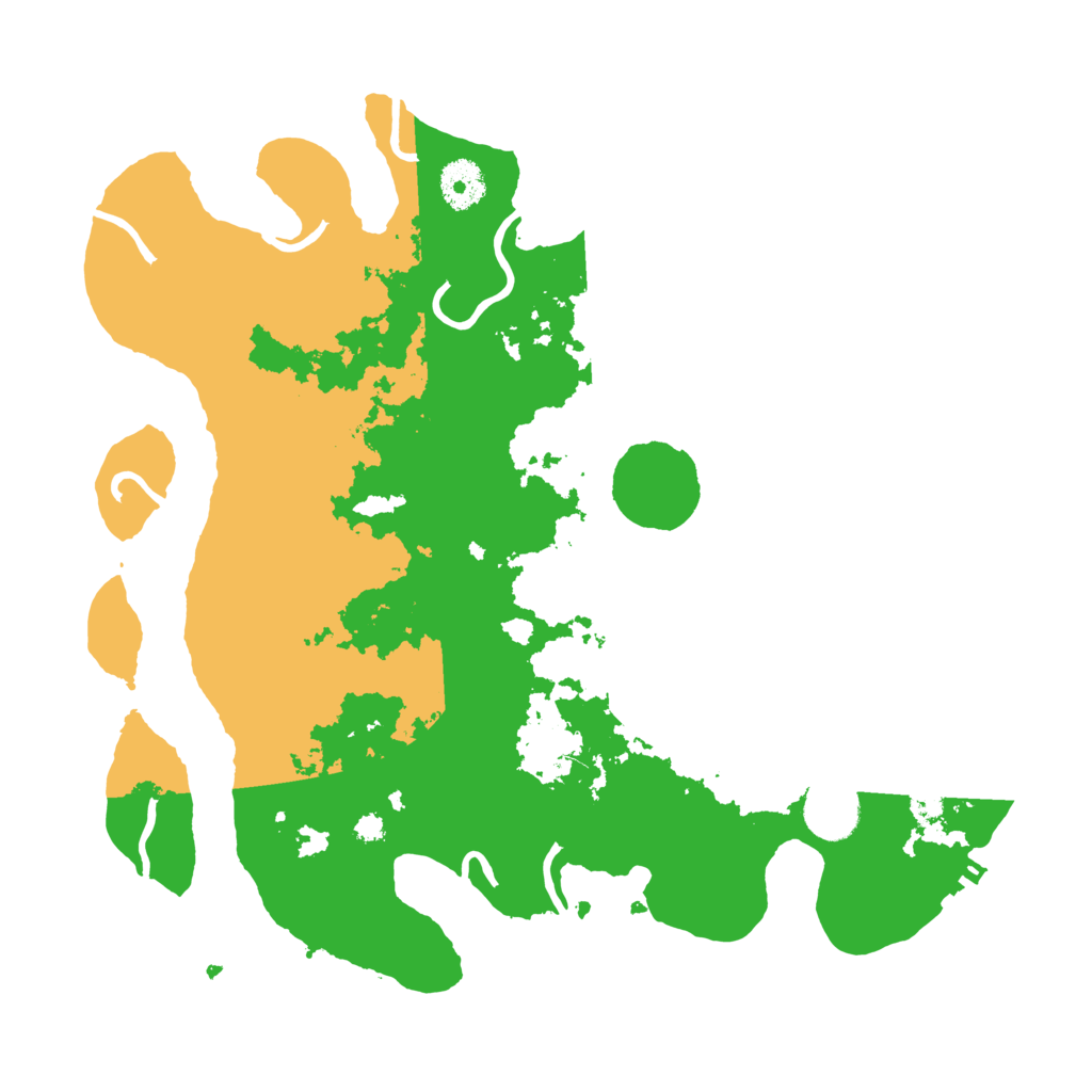 Biome Rust Map: Procedural Map, Size: 3500, Seed: 556821452