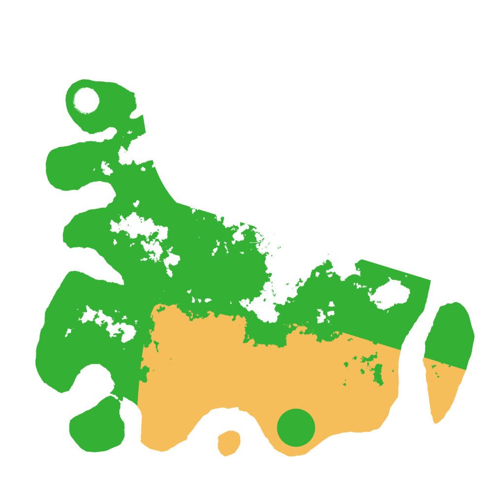 Biome Rust Map: Barren, Size: 3500, Seed: 214063901