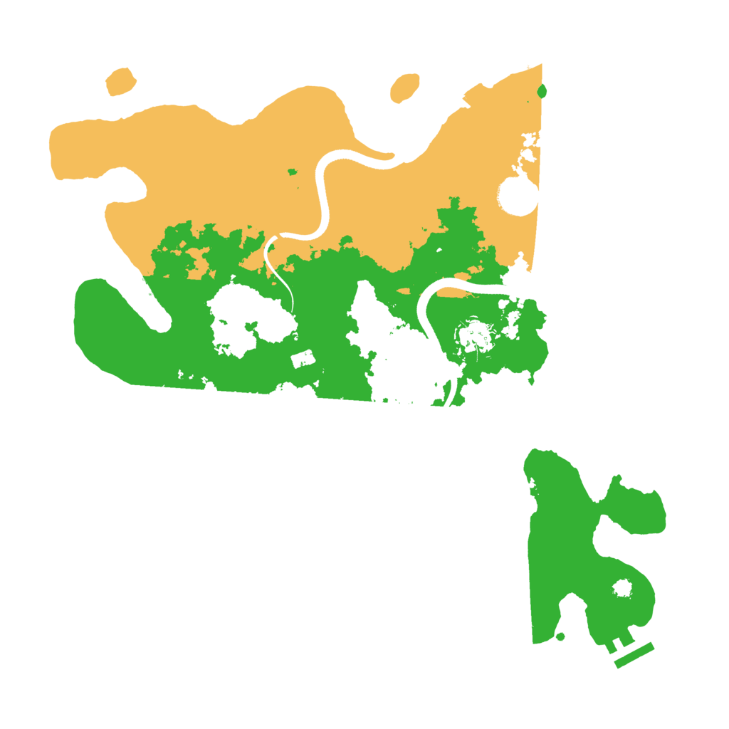 Biome Rust Map: Procedural Map, Size: 3500, Seed: 1975071732