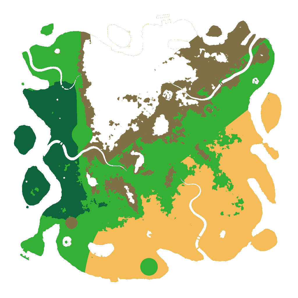 Biome Rust Map: Procedural Map, Size: 4500, Seed: 2058991230
