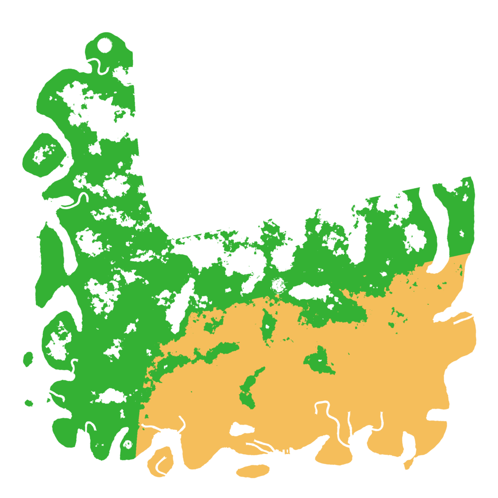 Biome Rust Map: Procedural Map, Size: 6000, Seed: 6891