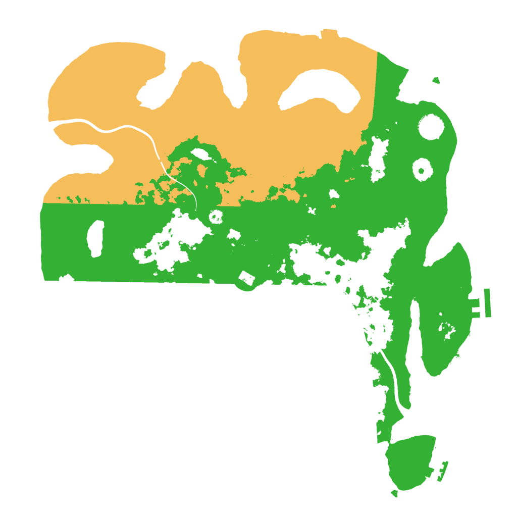 Biome Rust Map: Procedural Map, Size: 3650, Seed: 1934051