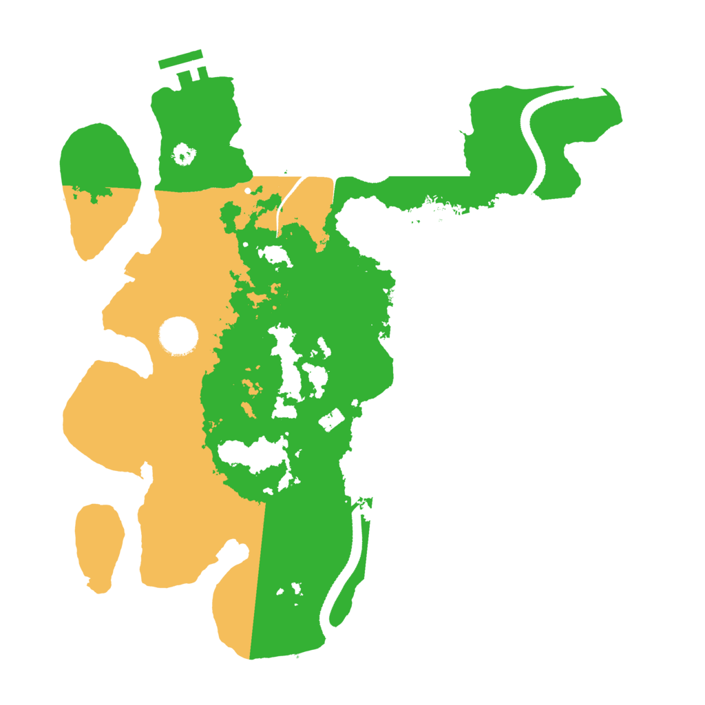 Biome Rust Map: Procedural Map, Size: 3200, Seed: 36052444