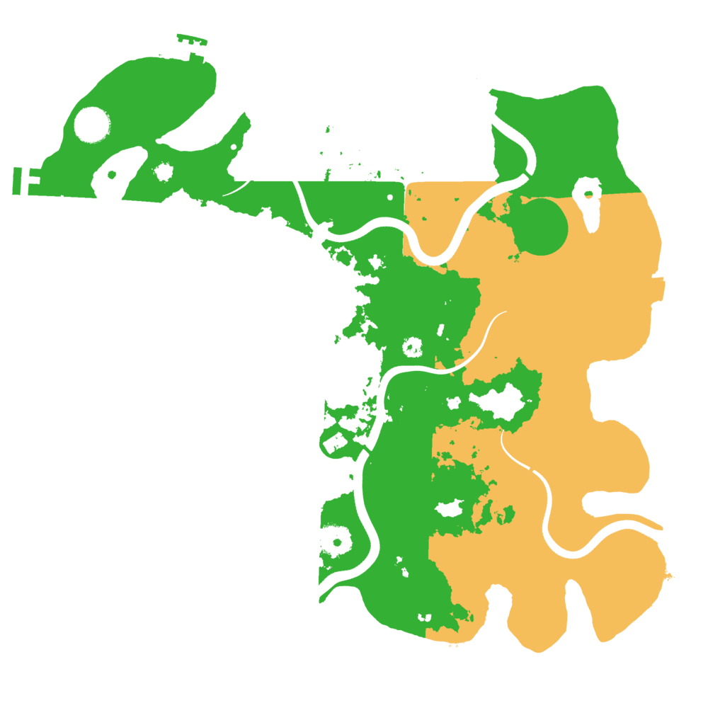 Biome Rust Map: Procedural Map, Size: 3550, Seed: 37325646