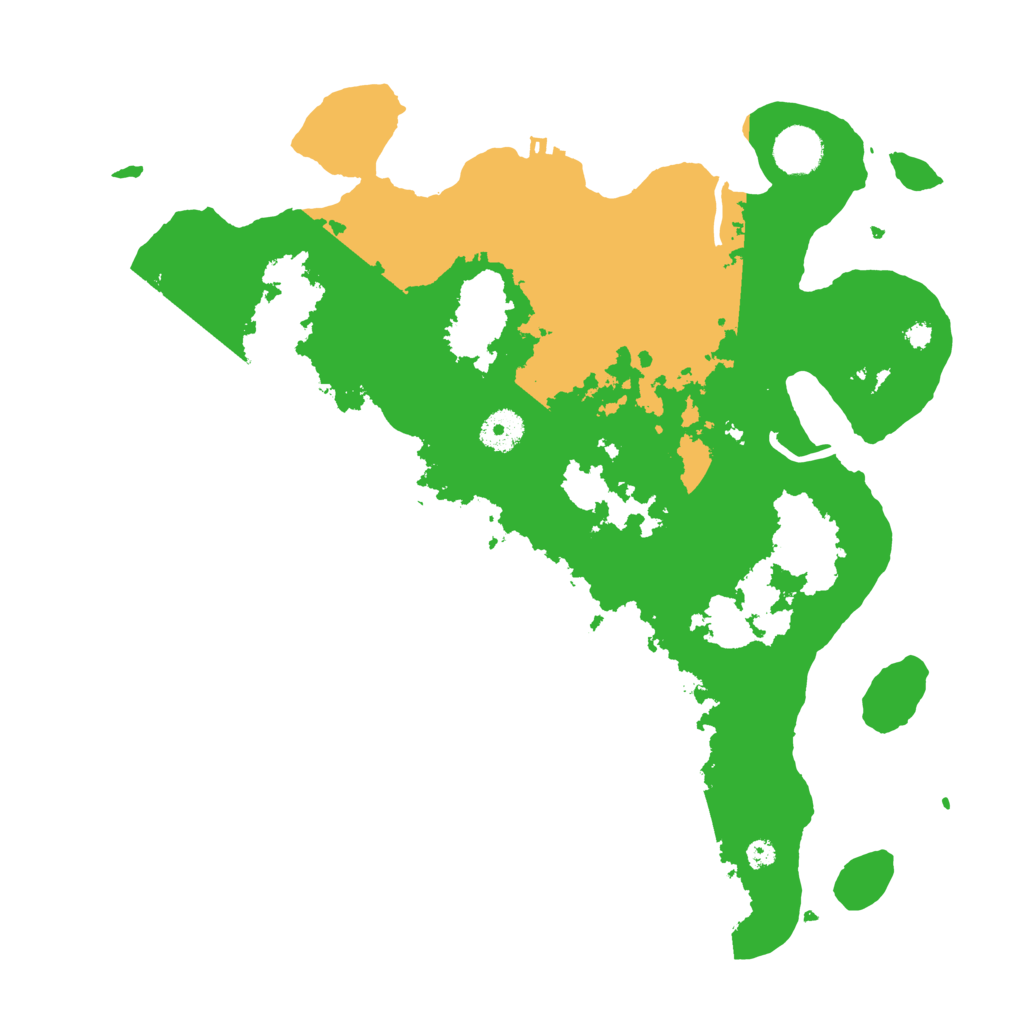 Biome Rust Map: Procedural Map, Size: 3700, Seed: 15190562