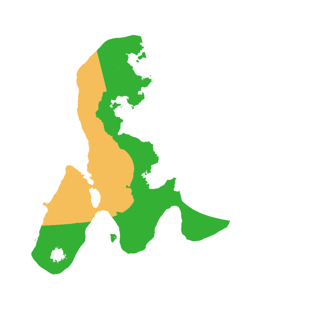 Biome Rust Map: Procedural Map, Size: 2000, Seed: 91025