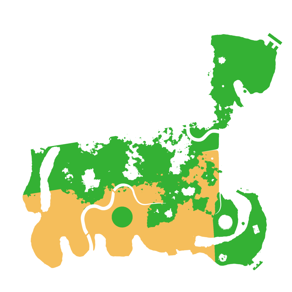 Biome Rust Map: Procedural Map, Size: 3700, Seed: 73547820