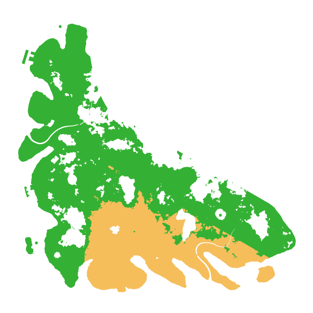Biome Rust Map: Procedural Map, Size: 4400, Seed: 26074119