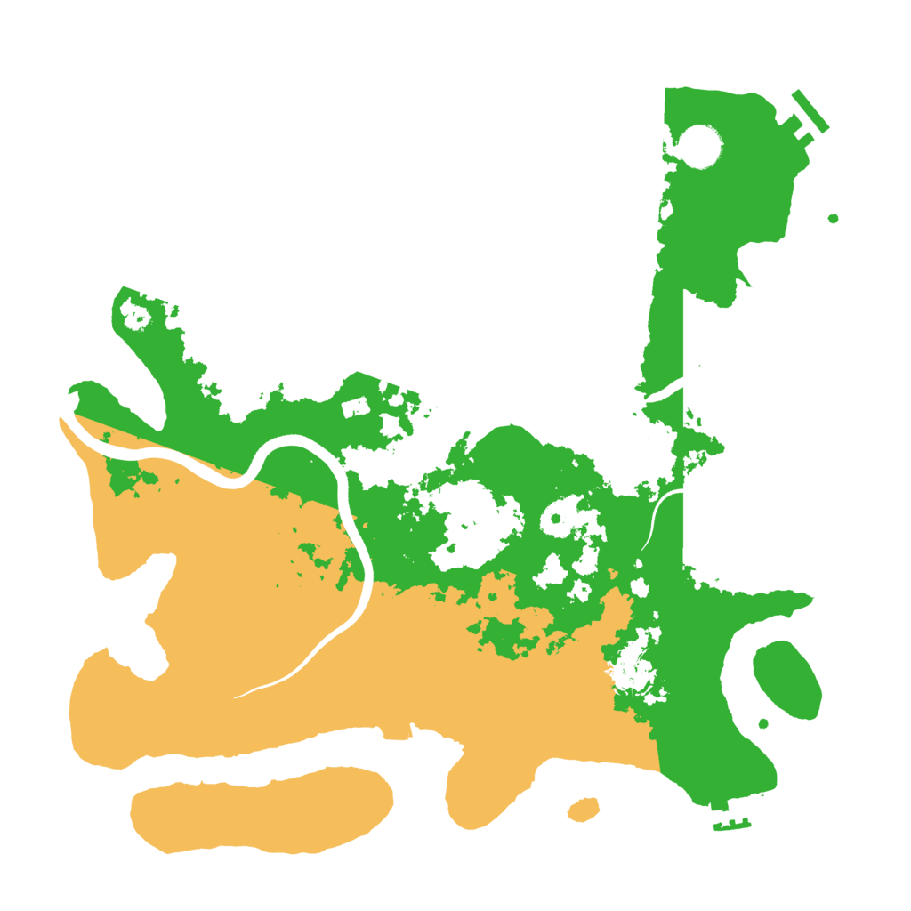 Biome Rust Map: Procedural Map, Size: 3700, Seed: 891841