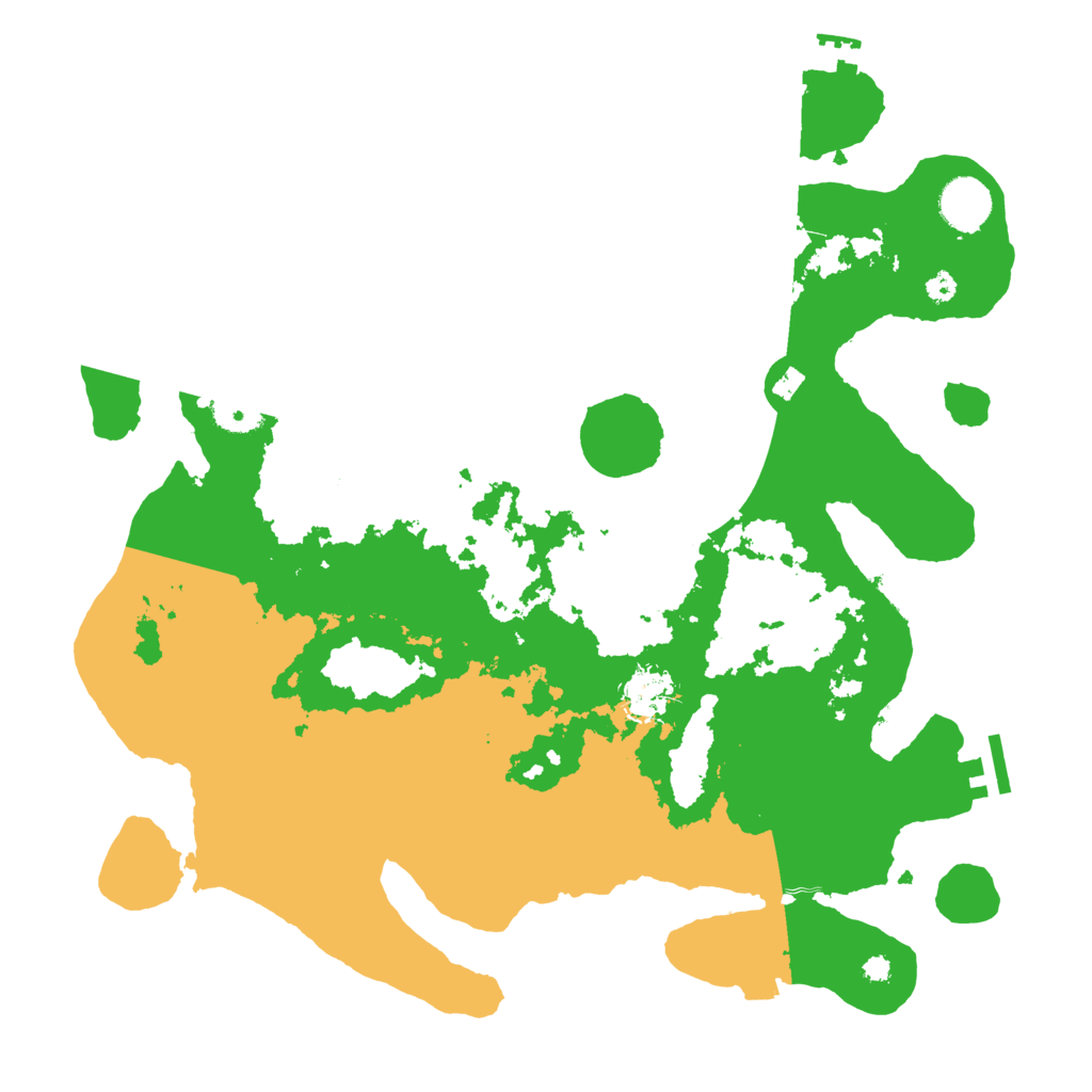 Biome Rust Map: Procedural Map, Size: 3700, Seed: 2033966559