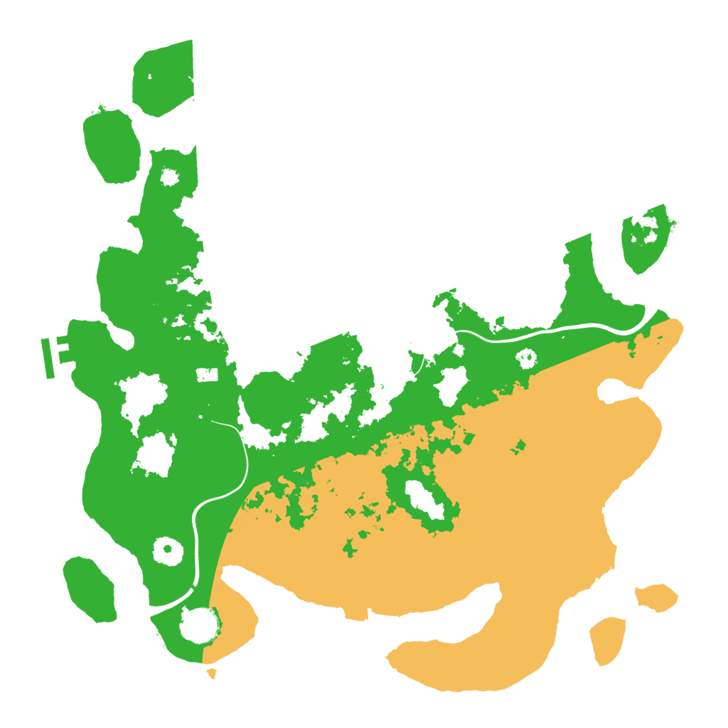 Biome Rust Map: Procedural Map, Size: 3650, Seed: 78085365