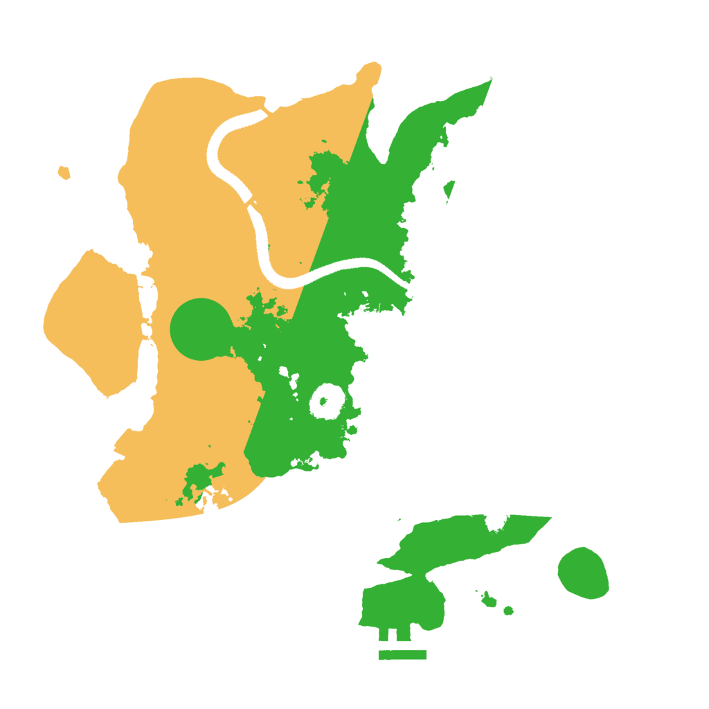 Biome Rust Map: Procedural Map, Size: 3000, Seed: 156165