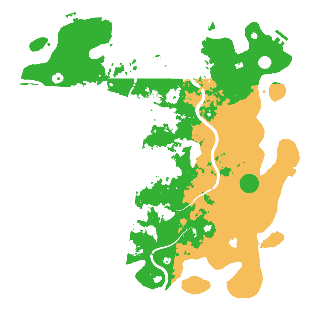 Biome Rust Map: Procedural Map, Size: 4300, Seed: 53840844