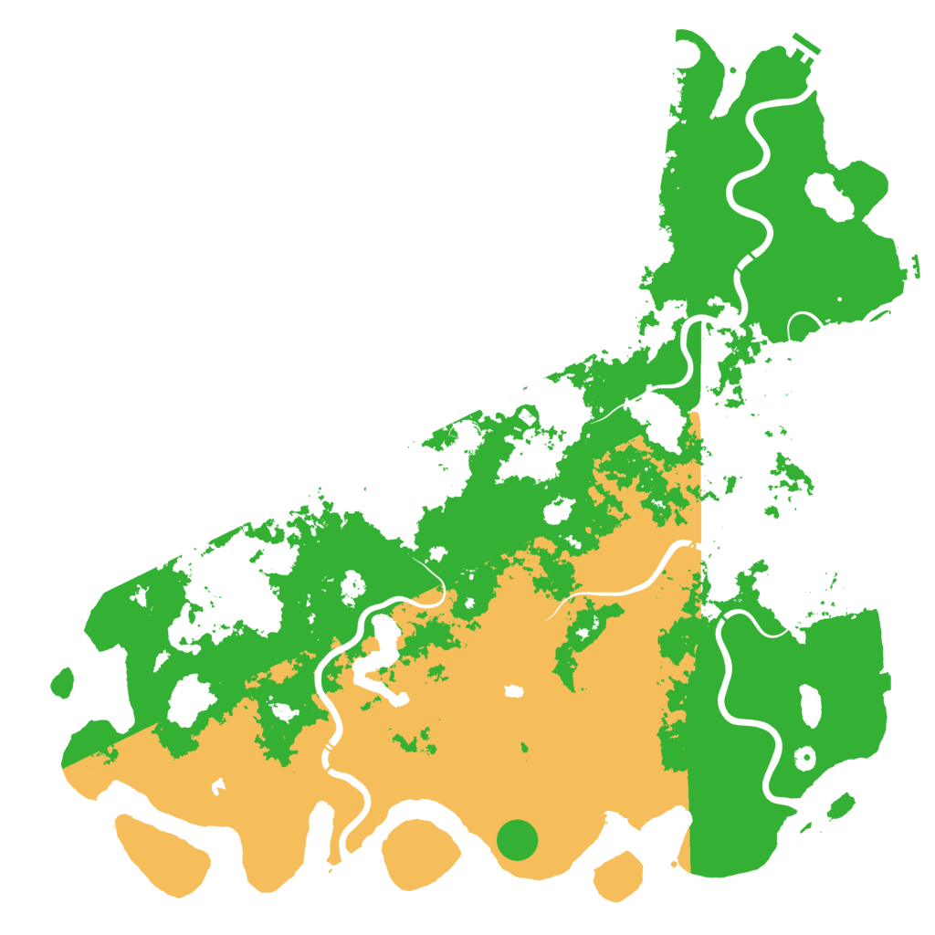 Biome Rust Map: Procedural Map, Size: 6000, Seed: 738818319