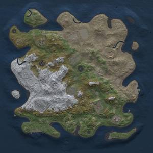 Thumbnail Rust Map: Procedural Map, Size: 3750, Seed: 32791426, 18 Monuments