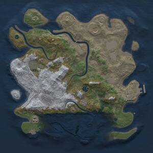 Thumbnail Rust Map: Procedural Map, Size: 3750, Seed: 32791426, 15 Monuments