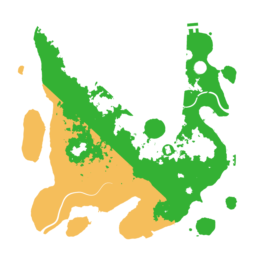 Biome Rust Map: Procedural Map, Size: 3500, Seed: 18598530