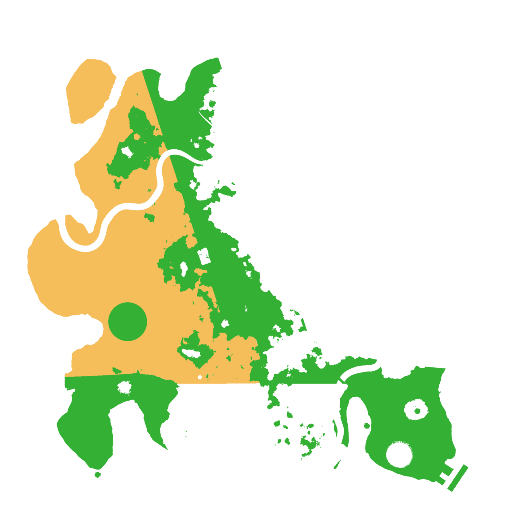 Biome Rust Map: Procedural Map, Size: 3500, Seed: 515457587