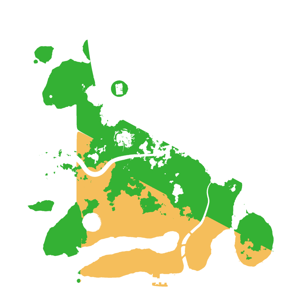 Biome Rust Map: Procedural Map, Size: 3000, Seed: 24969