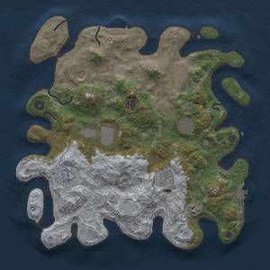 Thumbnail Rust Map: Procedural Map, Size: 3800, Seed: 319247219, 16 Monuments