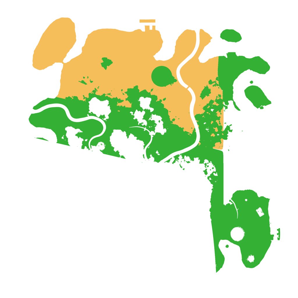 Biome Rust Map: Procedural Map, Size: 3800, Seed: 319247219