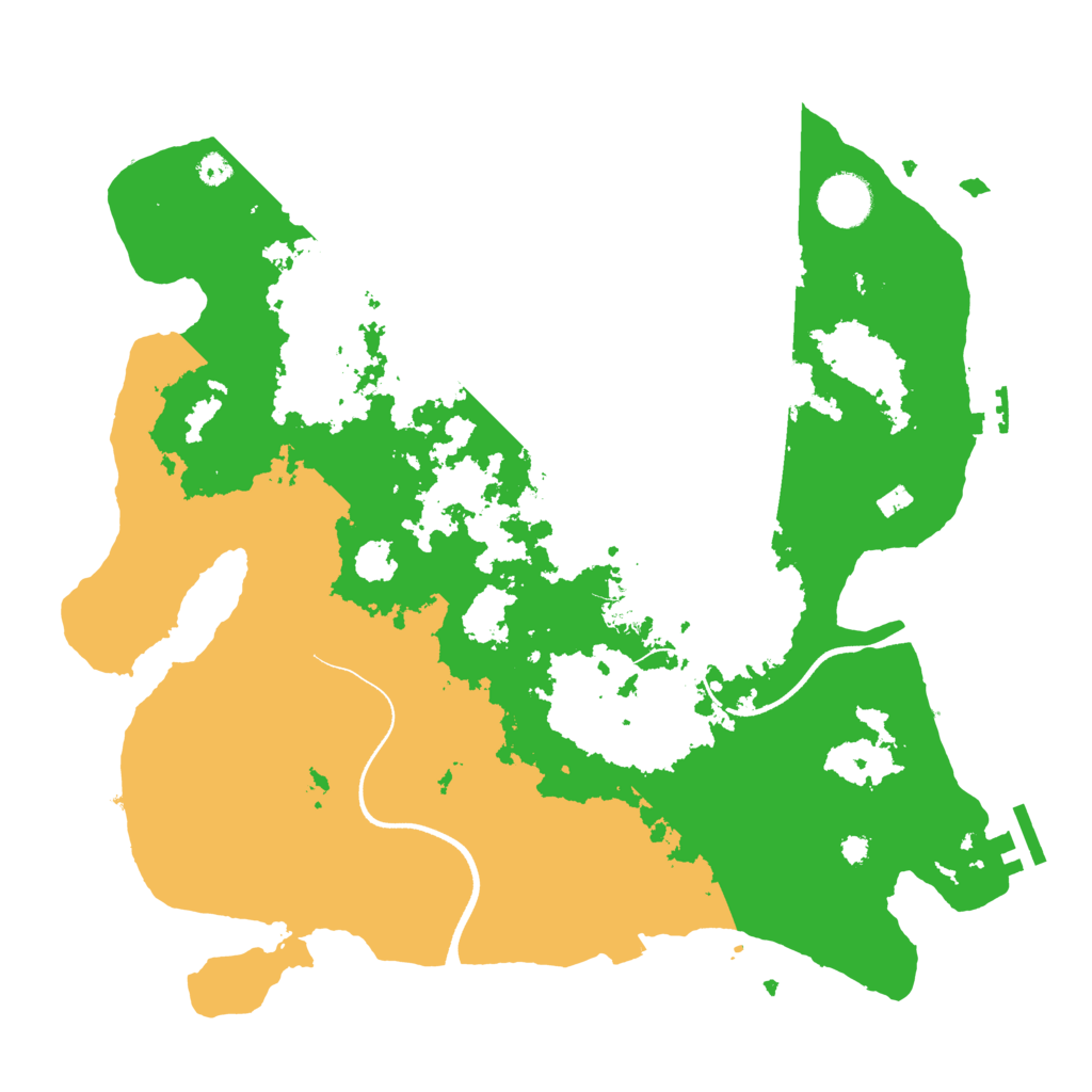 Biome Rust Map: Procedural Map, Size: 3550, Seed: 45067054