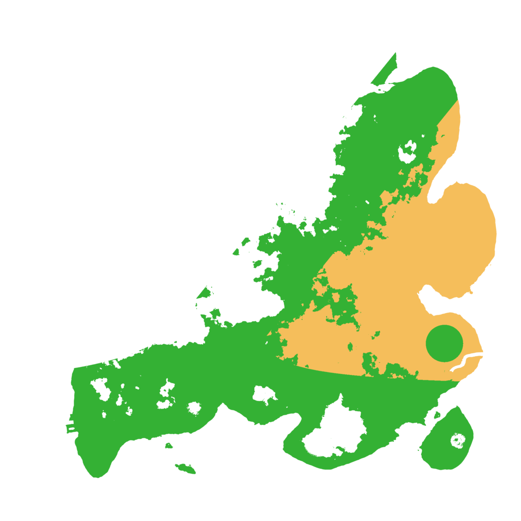 Biome Rust Map: Procedural Map, Size: 3700, Seed: 571402544