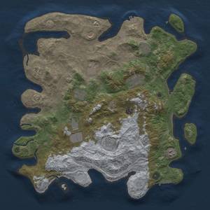 Thumbnail Rust Map: Procedural Map, Size: 4250, Seed: 122683366, 19 Monuments