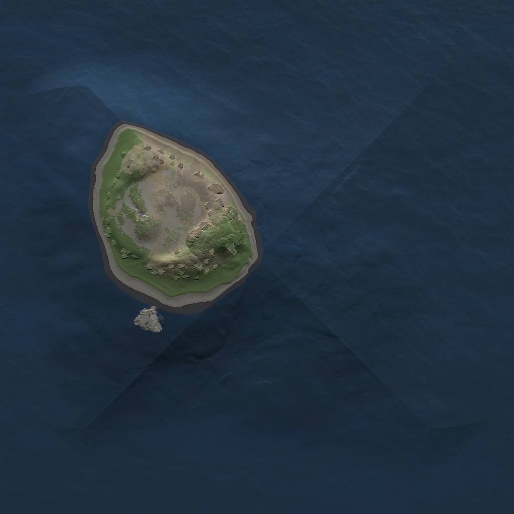 Rust Map: Procedural Map, Size: 1000, Seed: 325, 3 Monuments