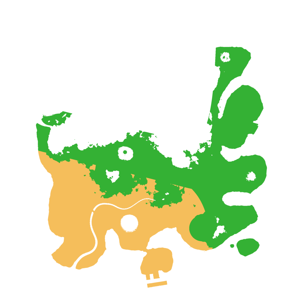 Biome Rust Map: Procedural Map, Size: 3000, Seed: 1301996