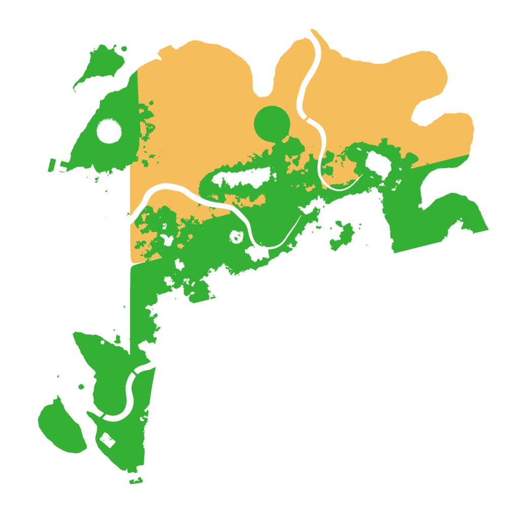 Biome Rust Map: Procedural Map, Size: 3800, Seed: 48080455