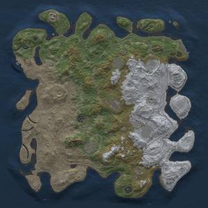 Thumbnail Rust Map: Procedural Map, Size: 4250, Seed: 1569798368, 19 Monuments