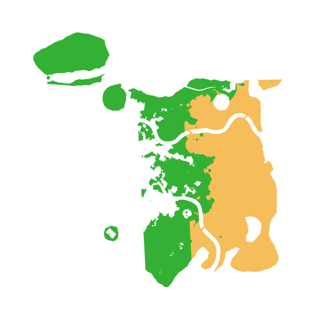 Biome Rust Map: Procedural Map, Size: 3500, Seed: 594012075