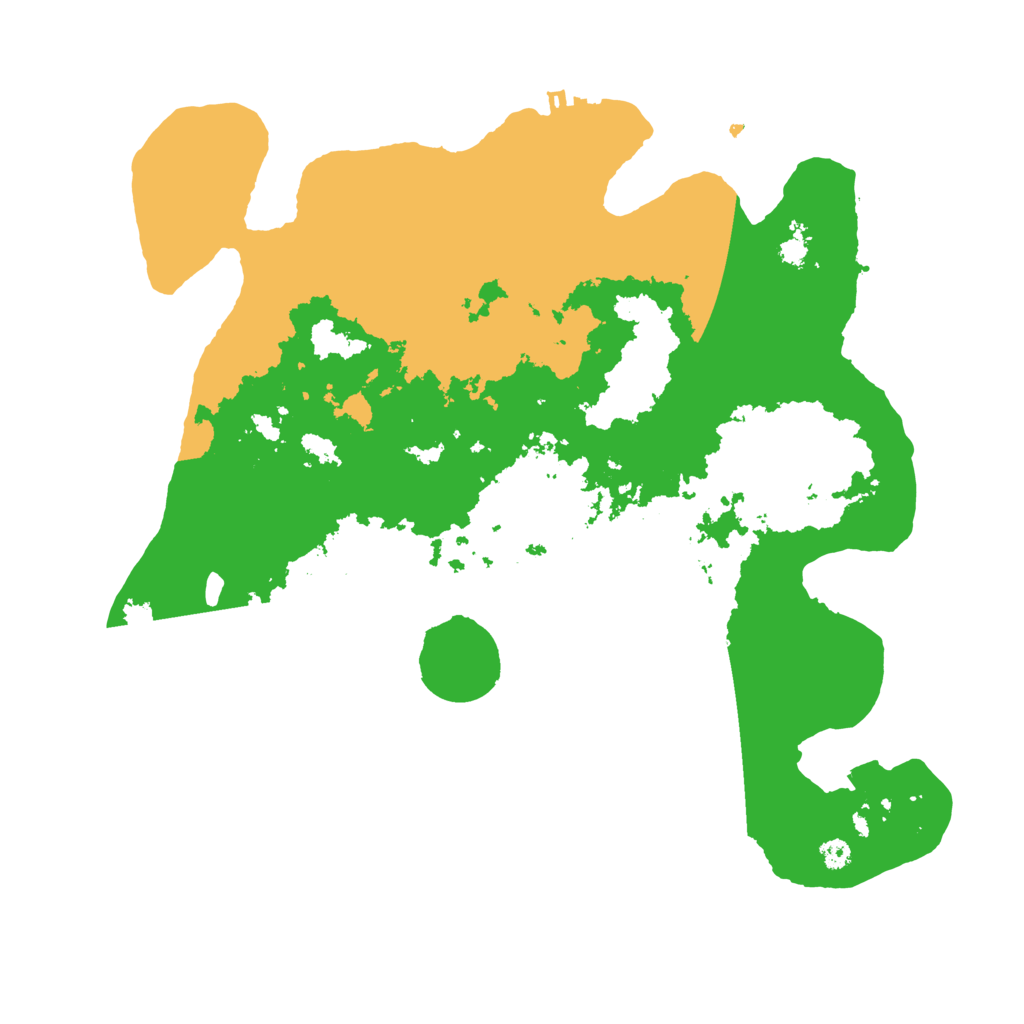 Biome Rust Map: Procedural Map, Size: 3500, Seed: 45943376