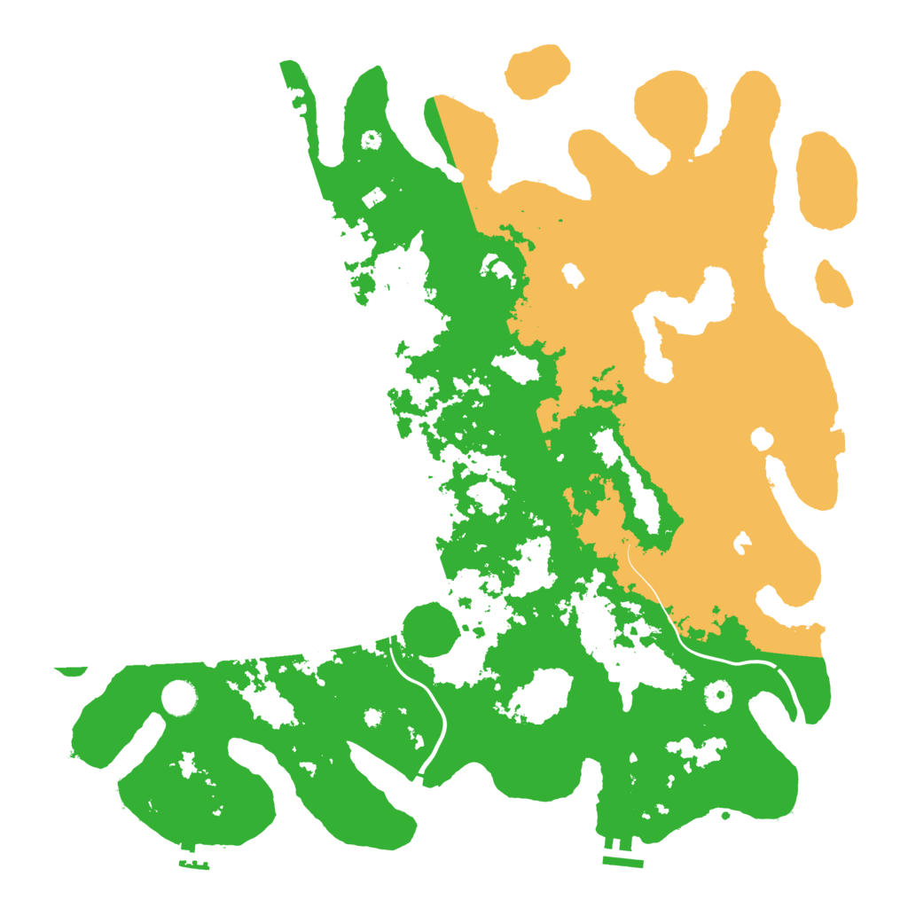 Biome Rust Map: Procedural Map, Size: 4500, Seed: 833352028