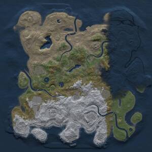 Thumbnail Rust Map: Procedural Map, Size: 4250, Seed: 951699553, 16 Monuments