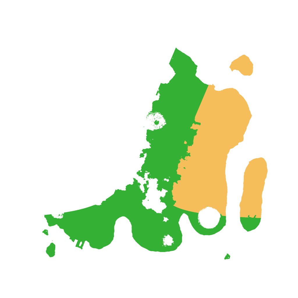 Biome Rust Map: Procedural Map, Size: 2500, Seed: 1231878470