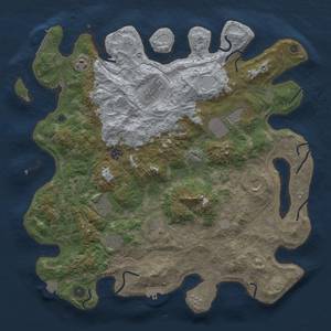 Thumbnail Rust Map: Procedural Map, Size: 4250, Seed: 25977889, 17 Monuments