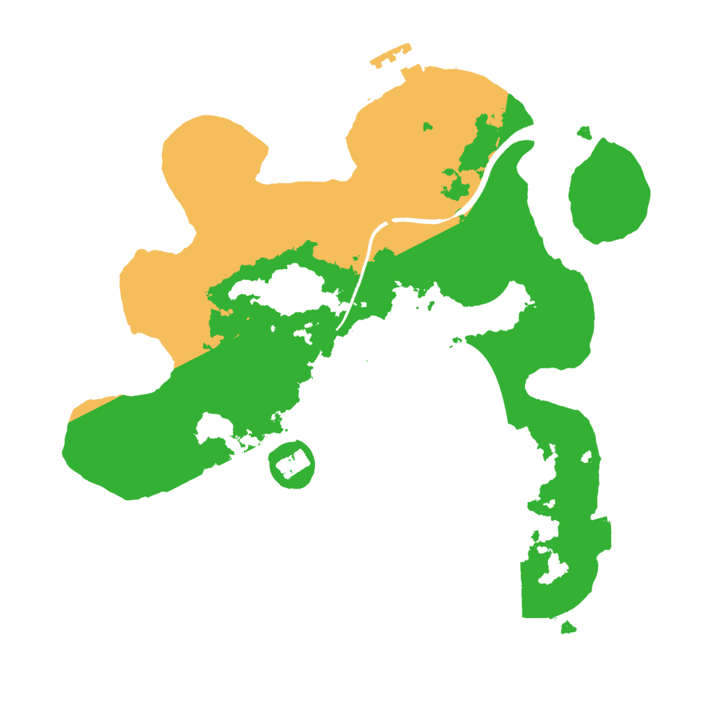 Biome Rust Map: Procedural Map, Size: 2500, Seed: 45251556