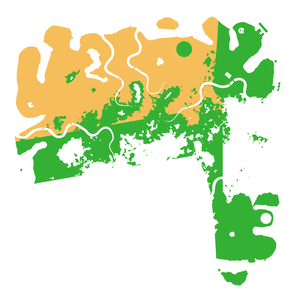 Biome Rust Map: Procedural Map, Size: 5000, Seed: 1413997550