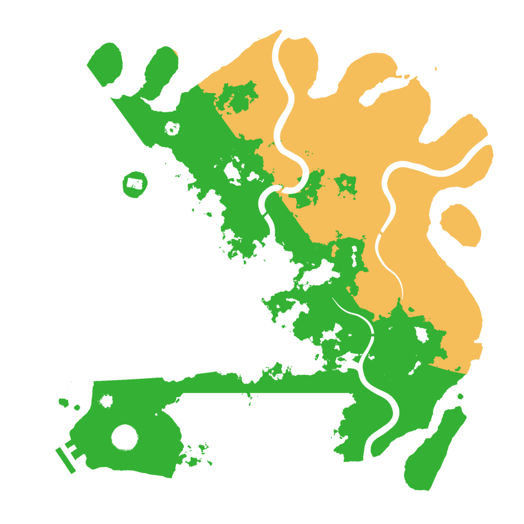 Biome Rust Map: Procedural Map, Size: 3650, Seed: 58689675