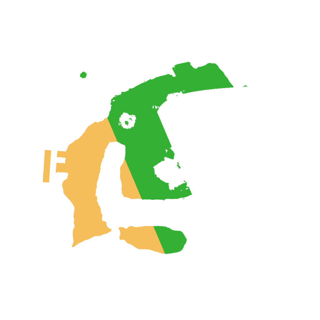 Biome Rust Map: Procedural Map, Size: 2000, Seed: 33132