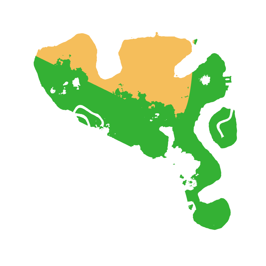 Biome Rust Map: Procedural Map, Size: 2500, Seed: 13165