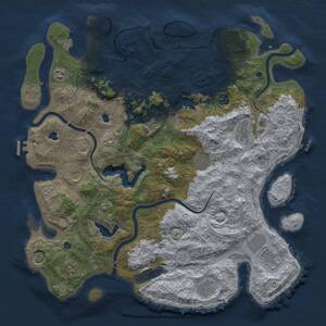 Thumbnail Rust Map: Procedural Map, Size: 4500, Seed: 904884259, 16 Monuments