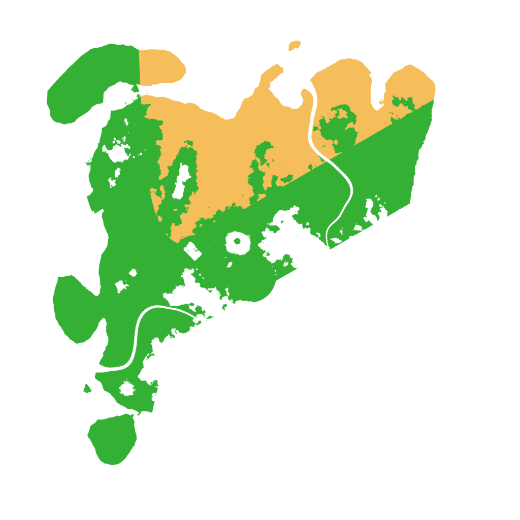 Biome Rust Map: Procedural Map, Size: 3200, Seed: 43498673