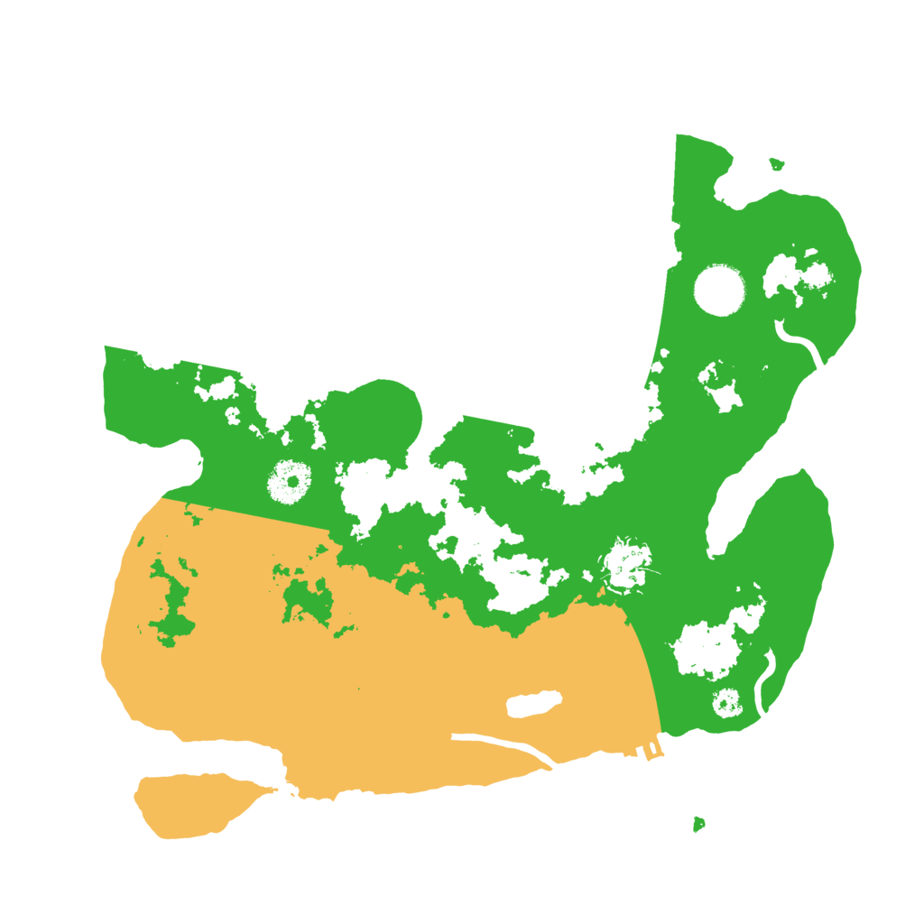 Biome Rust Map: Procedural Map, Size: 3200, Seed: 11