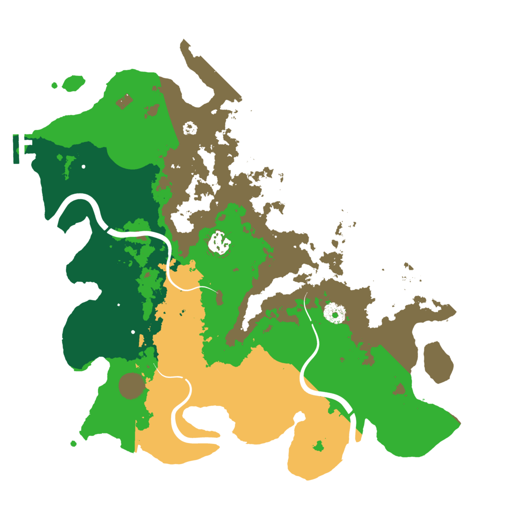 Biome Rust Map: Procedural Map, Size: 3500, Seed: 870029098