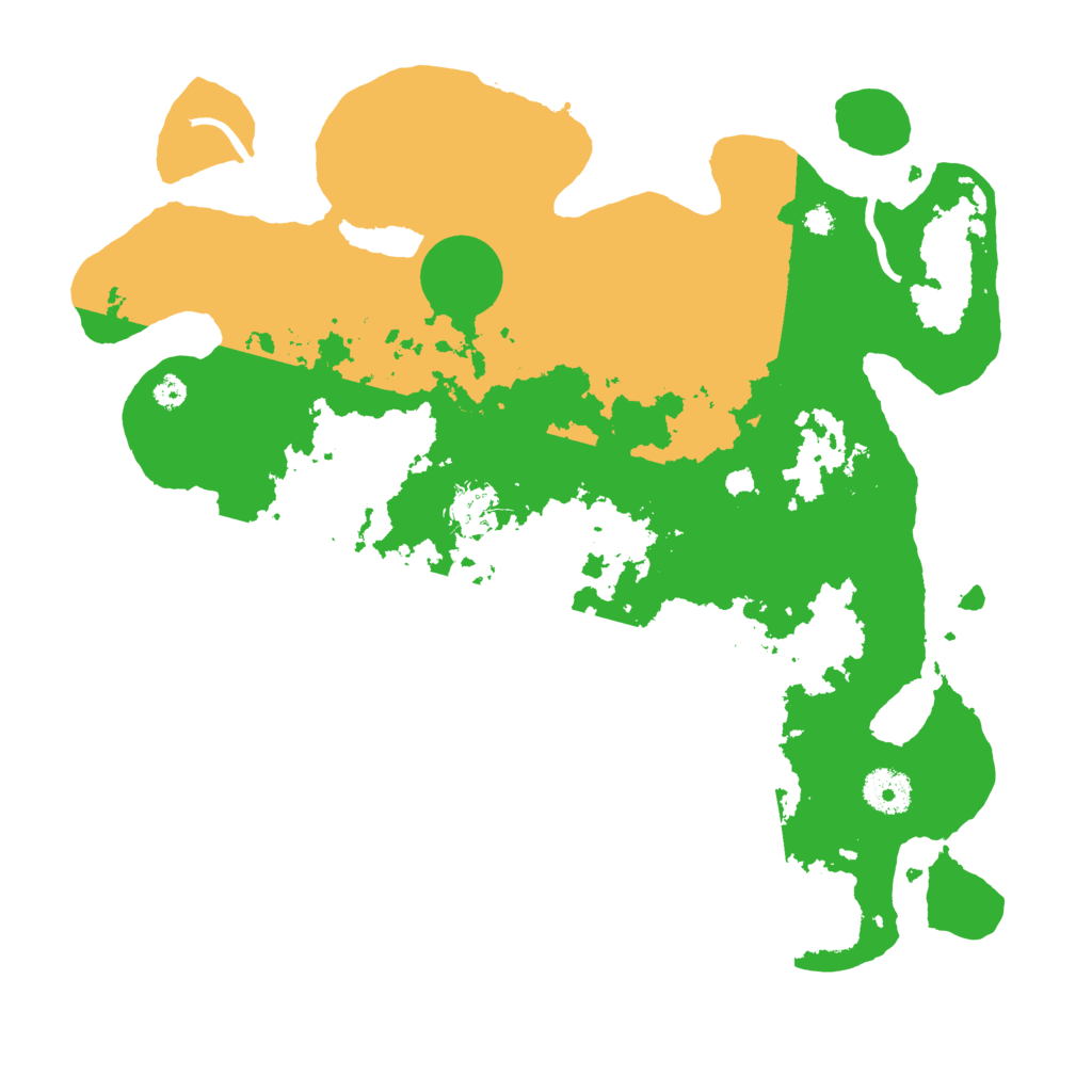 Biome Rust Map: Procedural Map, Size: 3500, Seed: 17550602