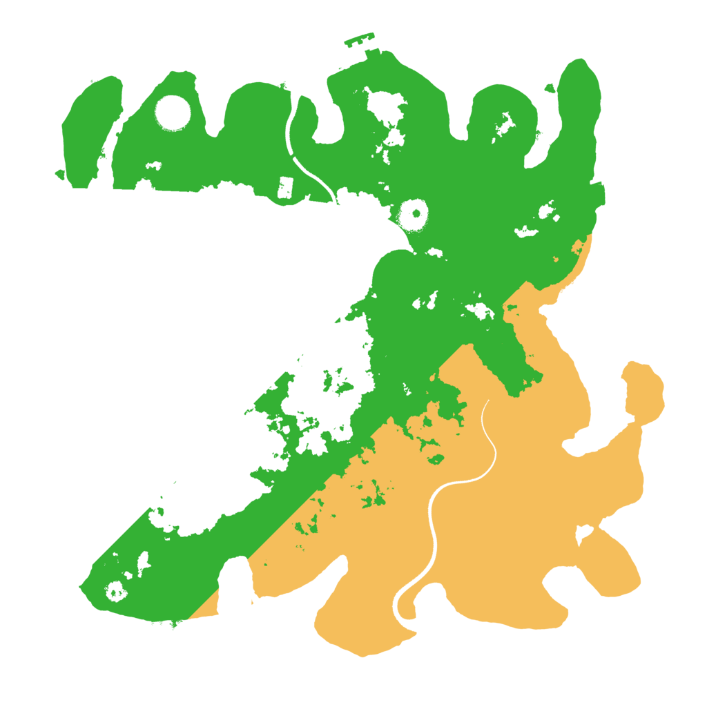 Biome Rust Map: Procedural Map, Size: 3500, Seed: 143856