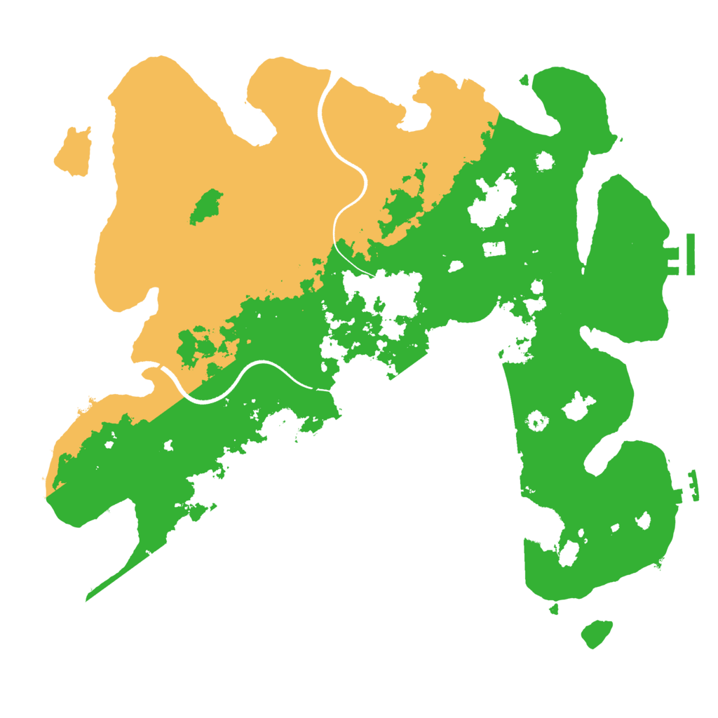 Biome Rust Map: Procedural Map, Size: 3500, Seed: 36356128